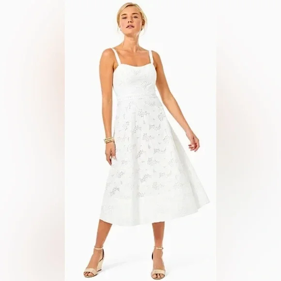 Lilly Pulitzer White Lace Dress - Picture 1 of 8